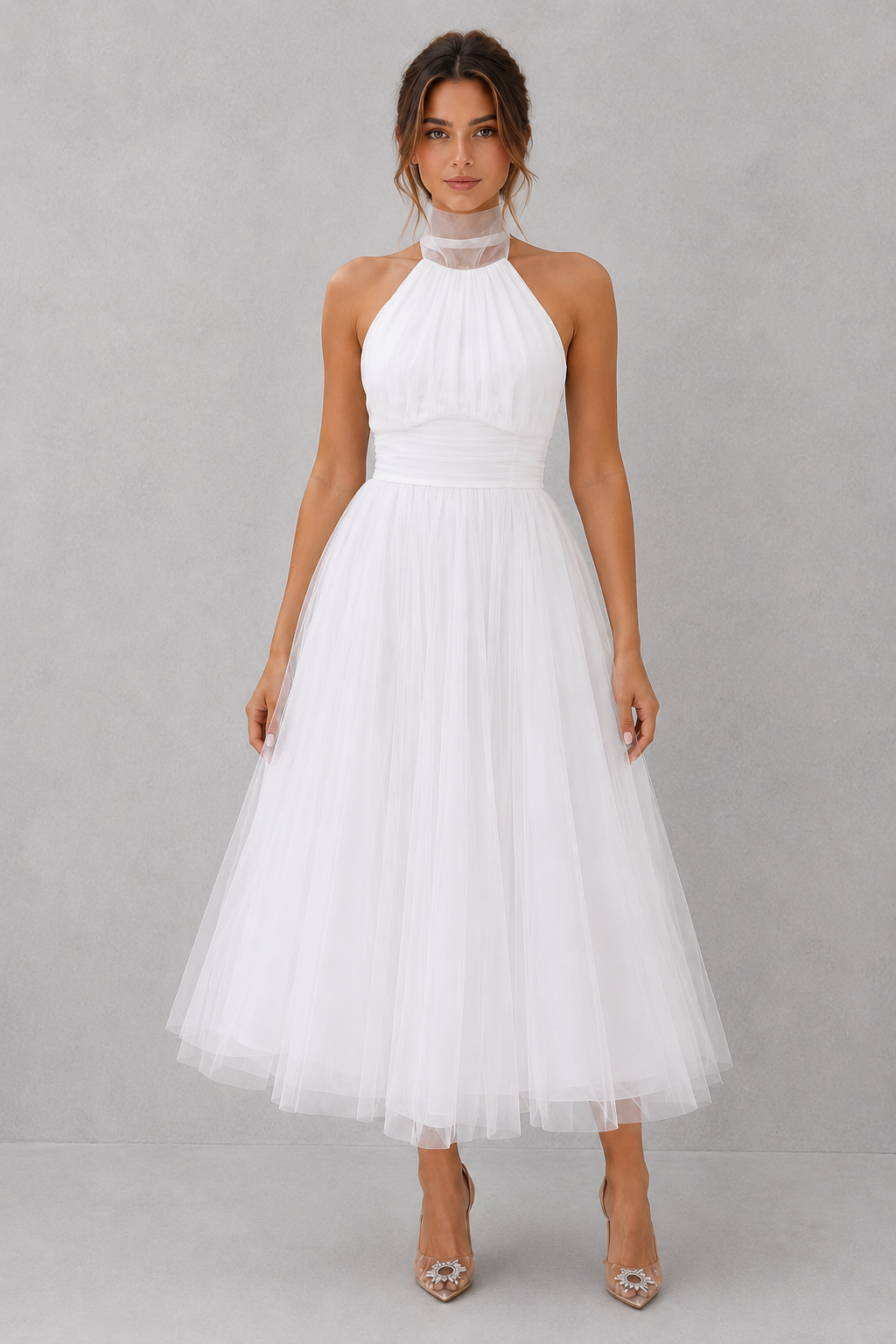 Helena | Evening Dresses For Women Tulle Midi Occasion Dress