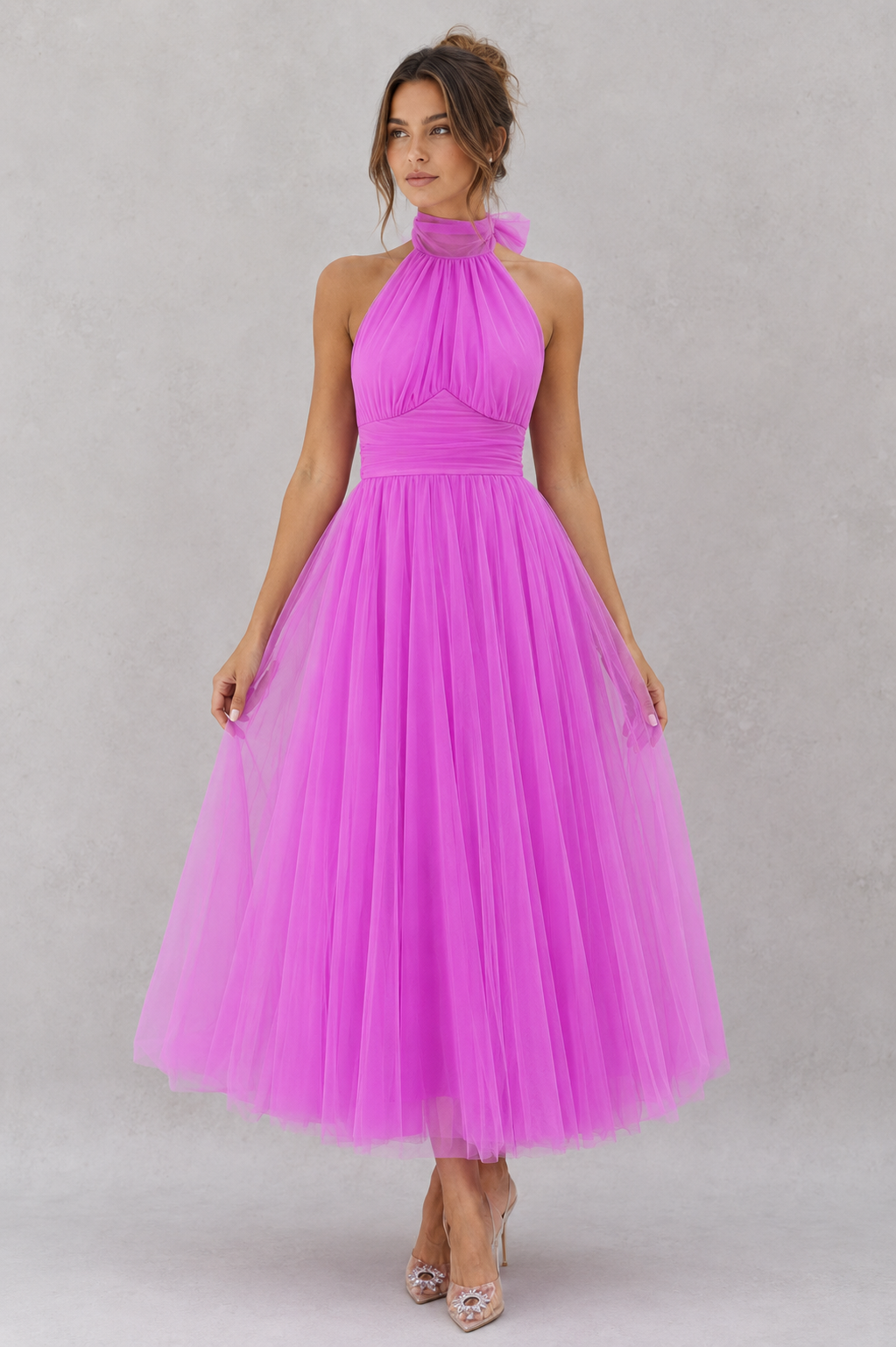Helena | Evening Dresses For Women Tulle Midi Occasion Dress