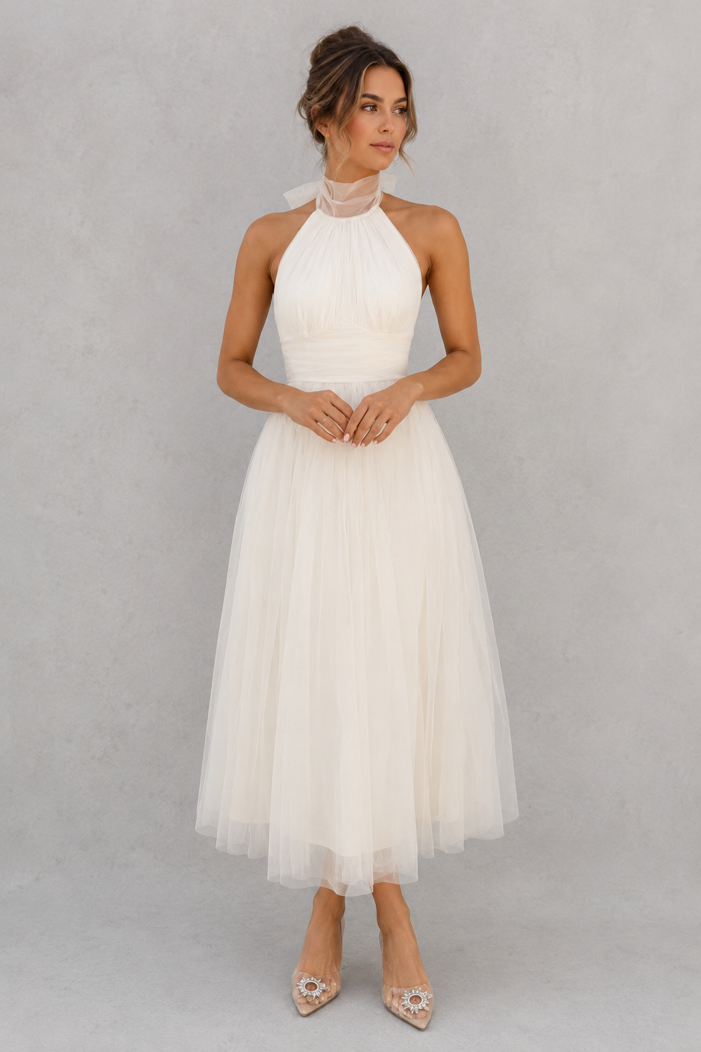 Helena | Evening Dresses For Women Tulle Midi Occasion Dress