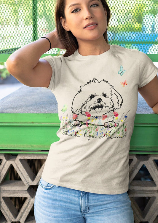 Shih tzu Mama dog t-shirt, gift for Dog Loving, Dog Moms, Dog Dad tee, Dog Walkers, gift for Dog Groomers, Dog Trainers, girl dog lover gift