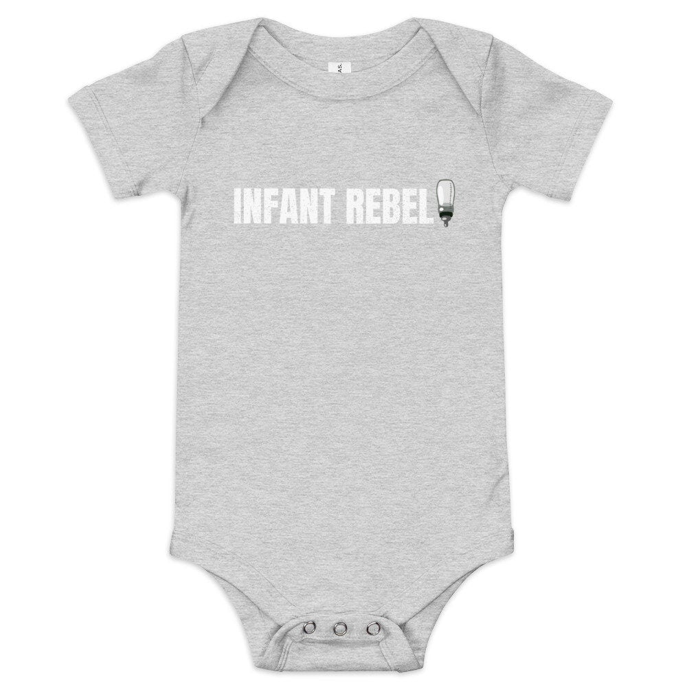 Cute Infant Rebel, Baby Rocker - One-piece Baby Bodysuit, Baby Romper, Baby Shower Gift, Cute Design, for Cool Hipster Baby, Urban Baby