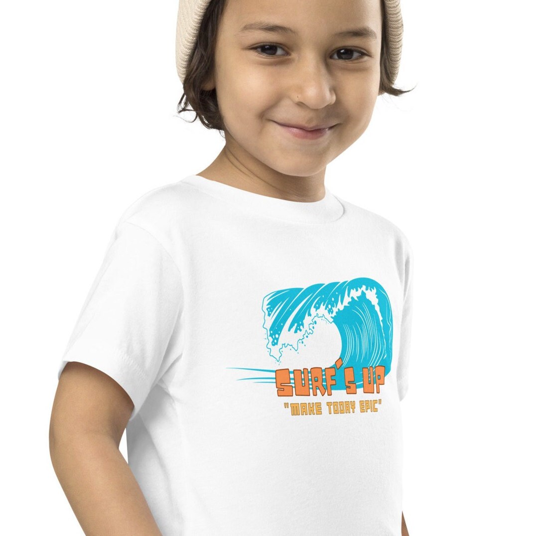 Kids Surfer Tee | Surf s Up | Birthday Gift | Summer Vibes, Kids Surfer T-shirt, Vintage Surfer Shirt, Gift for Surfer, Beachwear, Party