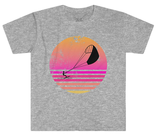 Trendy Sunset Kite Surfing T-Shirt - Summer Water Sport, gift for Holliday Sporting, Boyfriend style