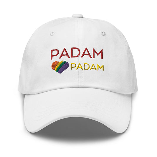 Padam Padam Cap, embroidered Logo, LGBTQIA + Pride month / Baseball Cap / Queer Fashion / gift for Kylie Fans