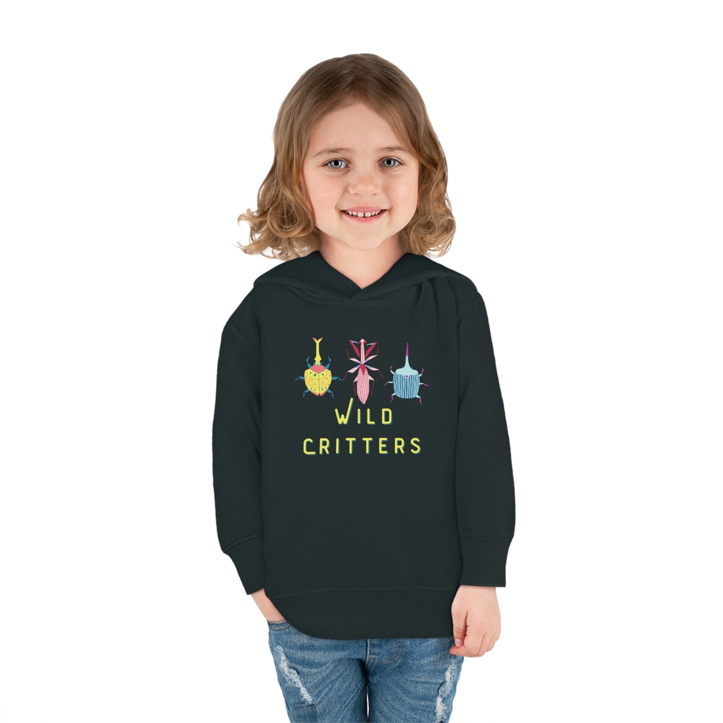 Cozy Toddler Hoodie, Cute Wild Critter Design, Bug Hunter, Baby Girl Pullover, Boy Fleece Hoodie, Back To Nursery, Back to School Hoodie