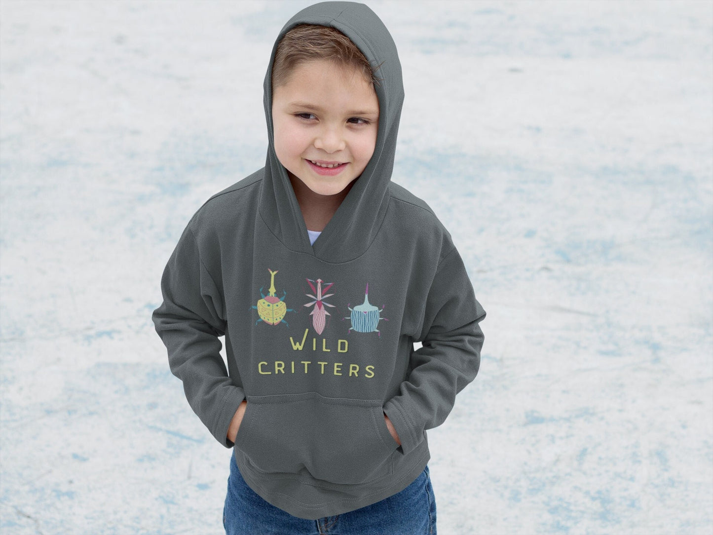 Cozy Toddler Hoodie, Cute Wild Critter Design, Bug Hunter, Baby Girl Pullover, Boy Fleece Hoodie, Back To Nursery, Back to School Hoodie