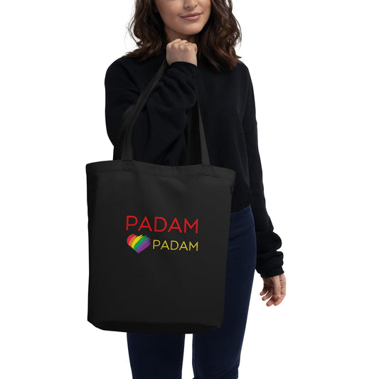 Padam Padam Eco Tote Bag - gift for Kylie Minogue Fans, Queer Fashion, Gay Pride, Asexual Aromantic, Bi Pride Fashion, Trendy Shopping Bag