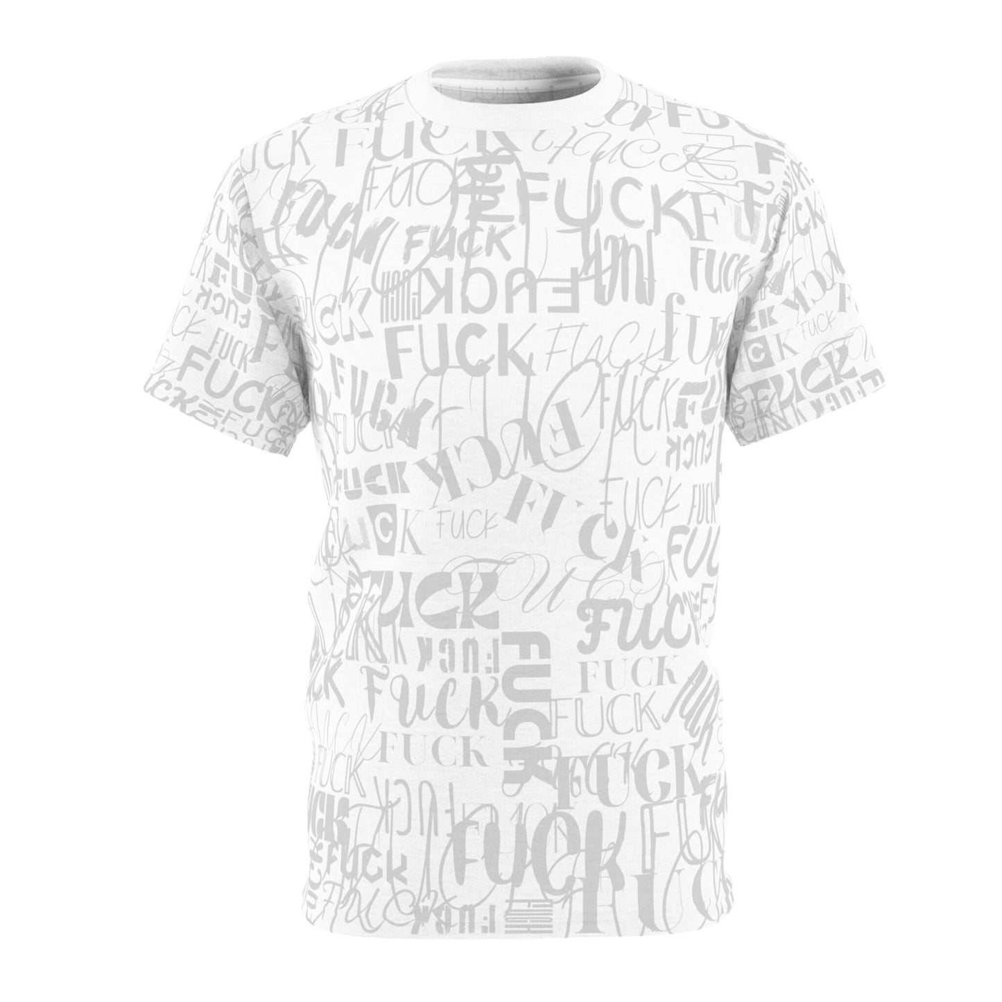 FCK - Trendy Fuck Shirt, Rude Word Tee, Cool Student Tshirt, Gamers T-shirt gift, Streetwear Fashion, Funky White Grey, boyfriend unisex fit