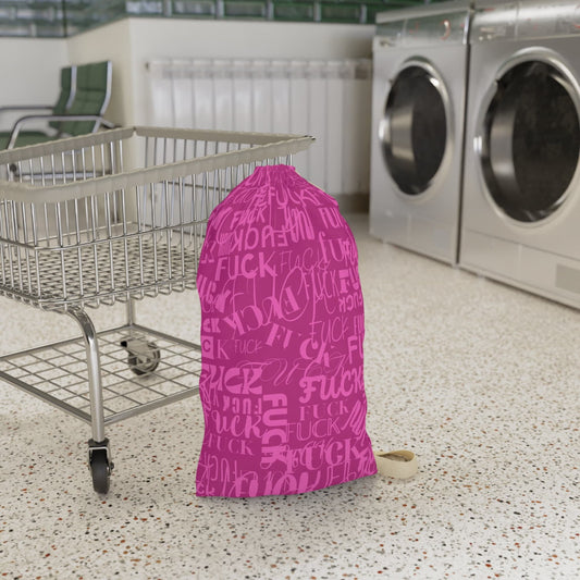 FCK - Fuck Laundry Bag, Trendy Pink Laundry Bag, Cost of Living Joke, Gift for First Home, Funny Student Gift, Moving Home Gift